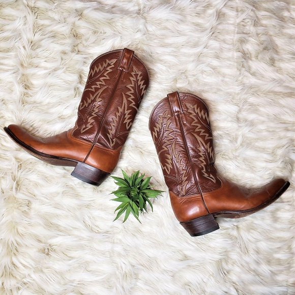 Justin Boots Other - JUSTIN Men’s 12″ Leather Cowboy Boots, Size 9.5D